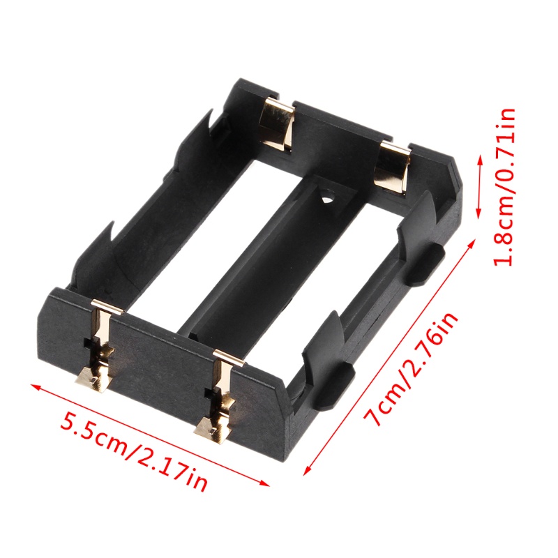 Rr กล่อง SMD ใส่แบตเตอรี่ DIY สําหรับแบตเตอรี่ แบบชาร์จไฟได้ 26650 3.7V 2 ชิ้น