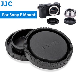 JJC Sony E เมาท์ ตัวกล้องและฝาครอบเลนส์ด้านหลังสำหรับ Sony ZV-E10 A7R5 A7M4 A7R4 A7M3 A7R3 A7S3 A7S2 A7M2 A7R2 A7C A7R V A7 IV III II A7R IV A7S III II A1 A9 II A6000 A6100 A6300 A6400 A6500 A6600 A5000 A5100