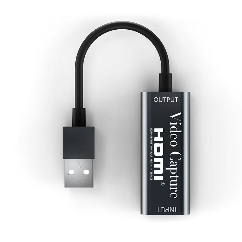 4K HDMI Capture Card USB 2.0 To HDMI สามารถบันทึกวิดีโอและเสียงจากอุปกรณ์ต่างๆได้ 1080P/60FPS HD Video