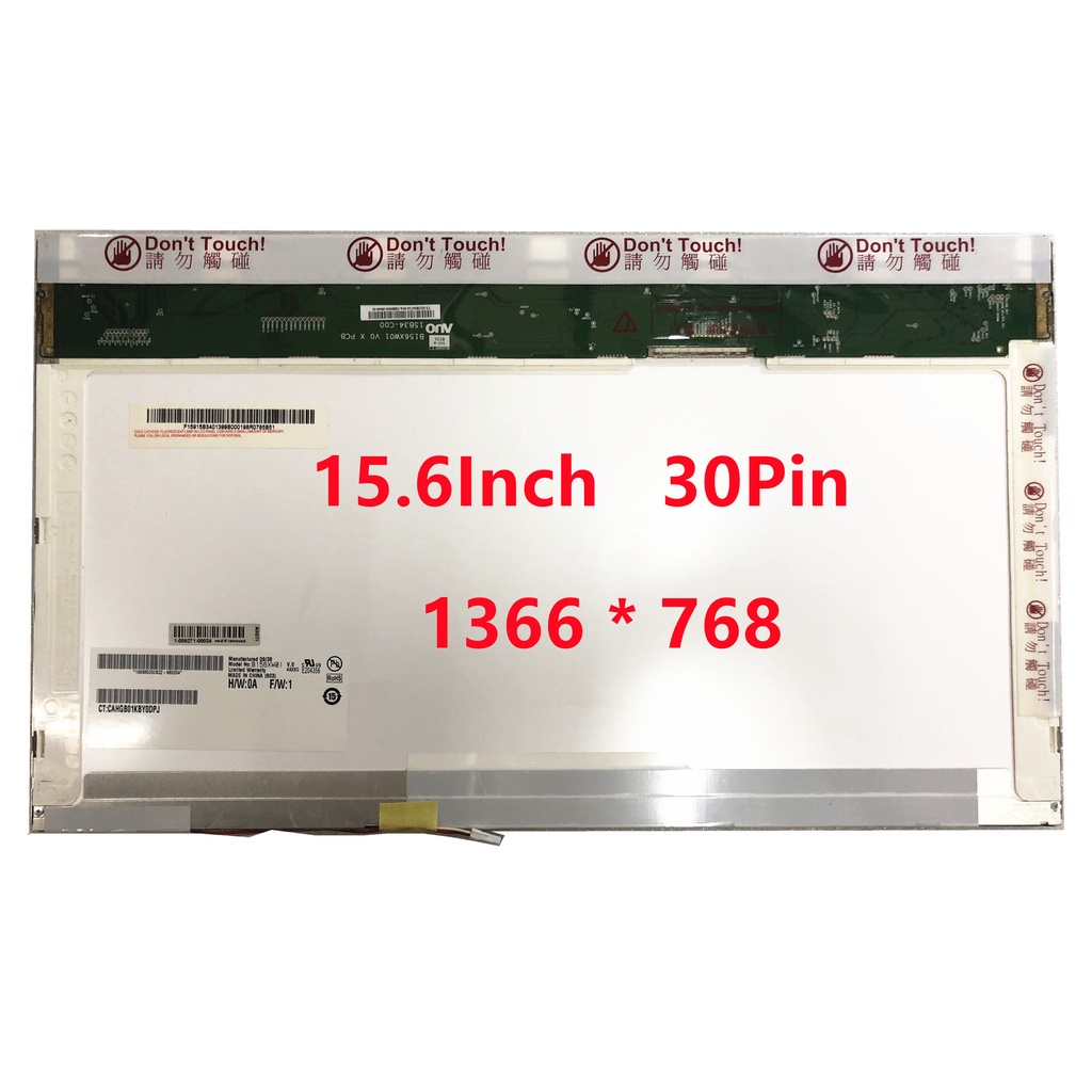 15.6 "แผงหน้าจอ LCD แล็ปท็อป LTN156AT01 B156XW01 N156B3 L02 CLAA156WA01A