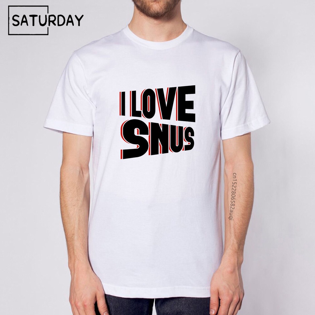 2023เสื้อยืดผ้าฝ้าย เสื้อยืดลําลอง แขนสั้น พิมพ์ลาย Snus สีขาว ใส่สบาย แฟชั่นสําหรับผู้ชาย และผู้หญิ