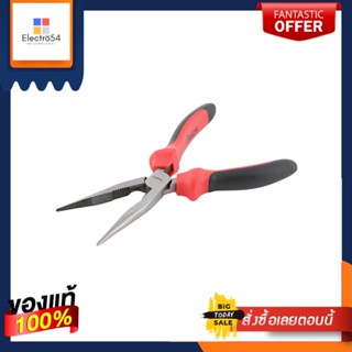 LONG คีมปากแหลม หุ้มยาง HACHI 8 นิ้วLONG NOSE PLIERS WITH RUBBERIZED HANDLES HACHI 8"