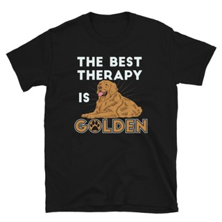 Dog Lover Retriever The Best Therapy Is Golden ShortSleeve Unisex TShirt_04