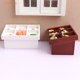 Cooltoy 1:12 บ้านตุ๊กตาซูเปอร์มาร์เก็ตจิ๋ว ชั้นวางผัก ผลไม้ ชั้นวางของ ไมโครภูมิทัศน์ บ้านตุ๊กตา เฟอร์นิเจอร์ ของเล่น ขายดี