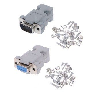 Capa ปลั๊กเชื่อมต่อบัดกรี 9Pin ตัวผู้ ตัวเมีย D-Sub RS232 Serial DB9 สําหรับ G 5 ชุด