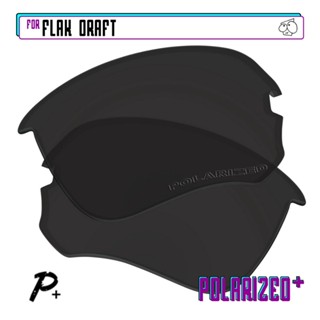 Ez เลนส์โพลาไรซ์ แบบเปลี่ยน สําหรับแว่นตากันแดด Oakley Flak Draft สีดํา P Plus 4Z8J