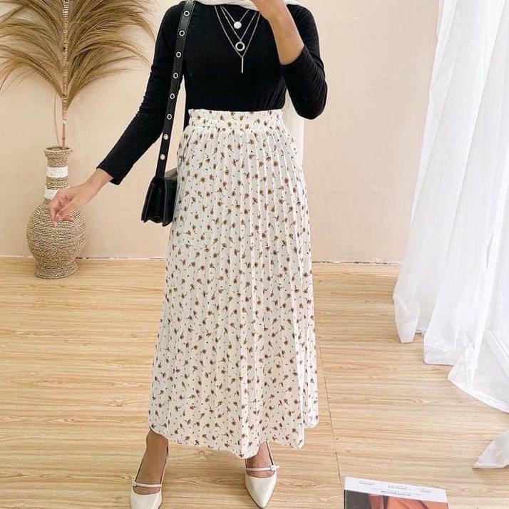 JNW-DASI/DAILY PLISKET SKIRT JASMINE FLOWER - ดีที่สุด