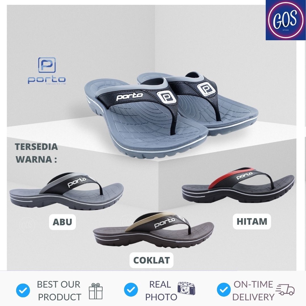 Gos Porto 1016M Men& 39;s Flip-flops สบาย Strong ล่าสุด Original 39-44