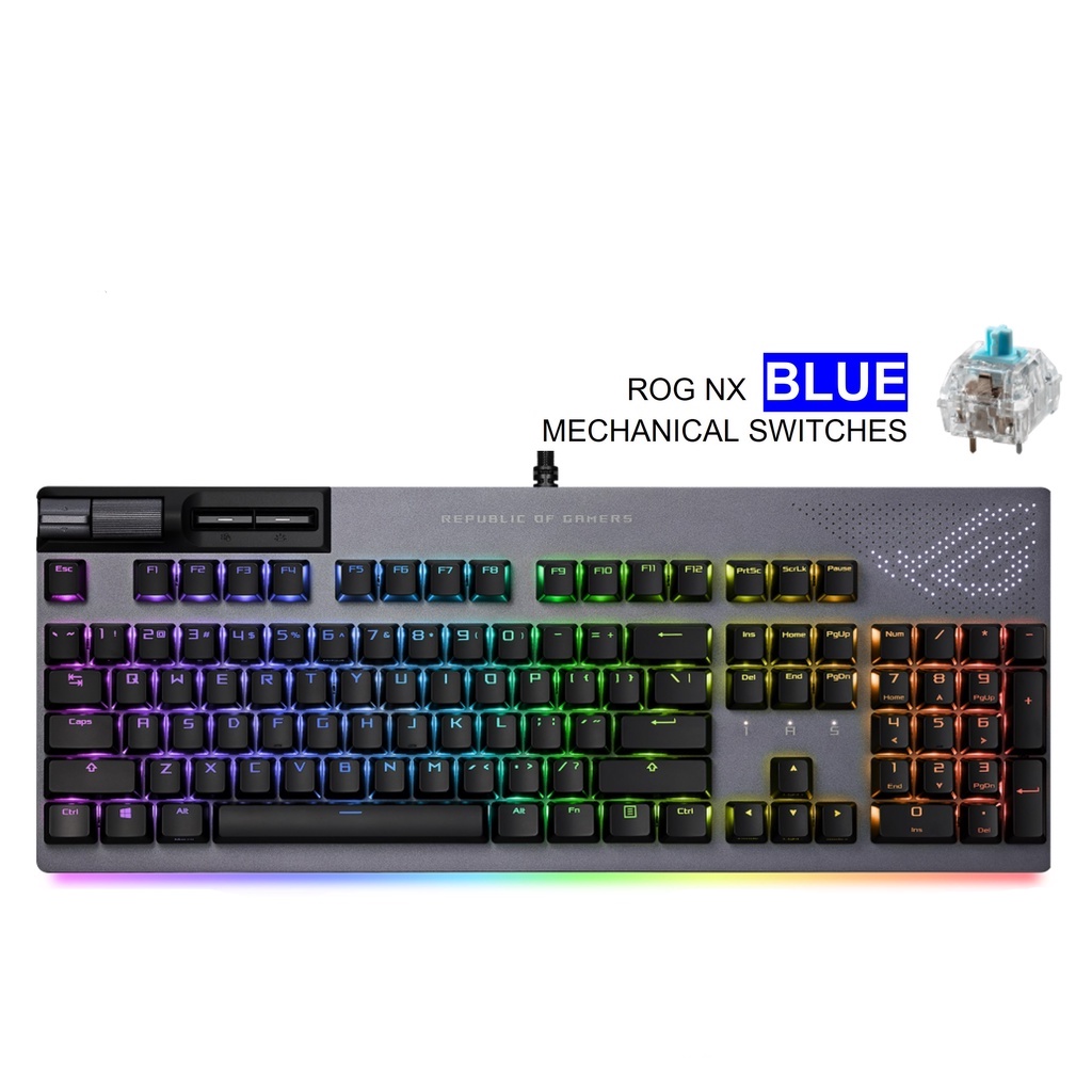 KEYBOARD ASUS ROG STRIX FLARE II ANIMATE ASUS ROG NX BLUE SWITCH - RGB LED - EN/TH