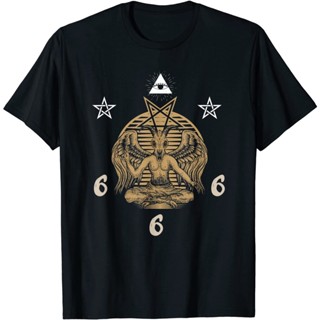 เสื้อยืดวินเทจเสื้อยืด ลาย Satan 666 Satanist Devil Gothic Occult 666 สําหรับผู้ใหญ่S-4XL_03