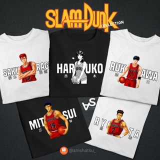 SlamDunk Anime T Shirt - Sakuragi Haruko Rukawa Ryota Mitsui Akagi Shohoku Team - Anishatsu_09