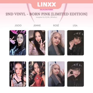 Linxx BlackPink 2ND Vinyl Born Pink Album Lomo Card Kpop โฟโต้การ์ด โปสการ์ด ซีรีส์