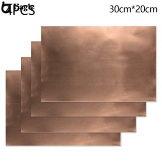 ⭐ Hot Sale ⭐4x Guitar Copper Shielding Sheet Foil Tape - 200x300mm Sheet Self-Adhesive