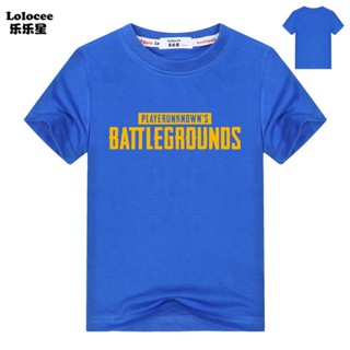 เสื้อยืดผ้าฝ้าย PUBG 100% ผู้เล่นที่ไม่รู้จักของเด็กชาย BattleGround ไก่อาหารค่ําเสื้อยืด_01