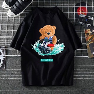 TEDDY BEAR SPLASH UP XS-3XL TSHIRT WOMAN T SHIRT MEN COTTON BAJU T SHIRT PEREMPUAN T SHIRT LELAKI PLUS SIZE OVERSIZ_02