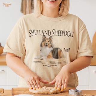 " The Shetland Sheepdog " เสื้อยืดทรงหลวมOversize By Nothing Hills™_02