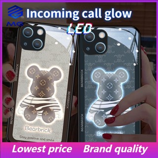 Mg TIKTOK เคสโทรศัพท์มือถือ LED ลายหมี สําหรับ iPhone 14Promax 14plus 13Promax 12ProMax 7plus 8plus XR XS X XSMAX 11ProMax 11pro