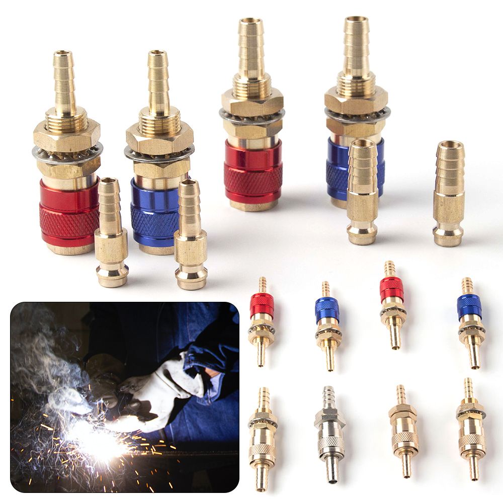 dyx Welding Machine Quick Fitting Female Male Water Cooled Gas Adapter Connector Clamp MIG TIG Welding Torch  j_d