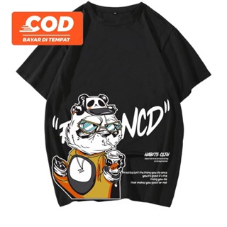 เสื้อยืด ขนาดใหญ่ พิมพ์ลาย PANDA BEAR TEDDY PANDA สําหรับผู้หญิง_01