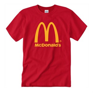 MC DONALD BUGER T SHIRT เสื้อยืด วินเทจ VINTAGE COTTON 100% M-3XL