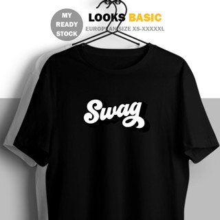 ขายดี เสื้อยืดแขนสั้น ผ้าฝ้าย พิมพ์ลายกราฟฟิค SWAG X EJheef58JMcbco58 สําหรับผู้ชาย