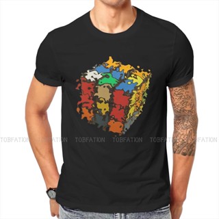 Magic Cube Intelligence Game Funny Fuzzy  Classic Tshirt Classic Punk Mens Tshirts Tops Oversized C_02