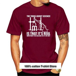 ใหม่ เสื้อยืดลําลอง ผ้าฝ้าย แขนสั้น พิมพ์ลาย True Science Believe Chemistry ทรงหลวม แฟชั่นฤดูร้อน สําหรับผู้ชาย ผู้หญิง