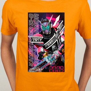 Kamen Rider Zi-o Build Ex-Aid Fourze Faiz Wizard Henshin Gaim ลำลองแขนสั้น O-Neck เสื้อยืดผู้ชายผ้าฝ้ายแฟชั่น เสื้อ_02