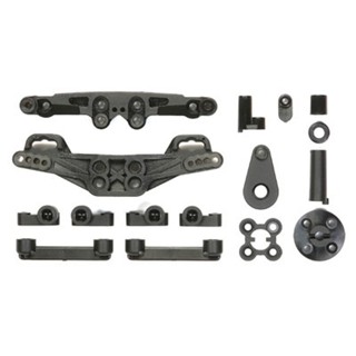 [ชุดแต่งรถบังคับ] TAMIYA 54445 OP.1445 XV-01 Carbon Reinforced J &amp; JJ Parts (Damper Stays &amp; Suspension Mounts) ชุดแต่...