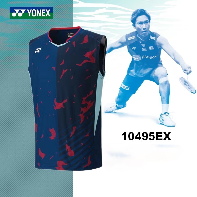 Yonex เสื้อยืด แขนกุด แห้งเร็ว สําหรับออกกําลังกาย เล่นแบดมินตัน วิ่ง ฟิตเนส