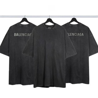 Balenc*g เสื้อยืดแขนสั้นลําลอง ทรงหลวม