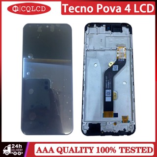 Tecno Pova 4 LG7 อะไหล่หน้าจอ LCD พร้อมกรอบหน้าจอ แบบเปลี่ยน