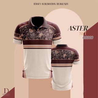 Jersey เสื้อโปโล EDITION ASTER - CS009 BURGUNDY