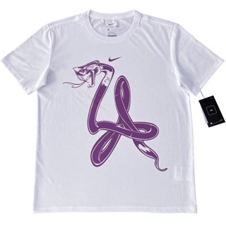 Mamba Preppy Snake Shape No. 24 Printed Pattern Summer Mens Basketball Sports Casual Round Neck Short Sleeve T-Shi_02