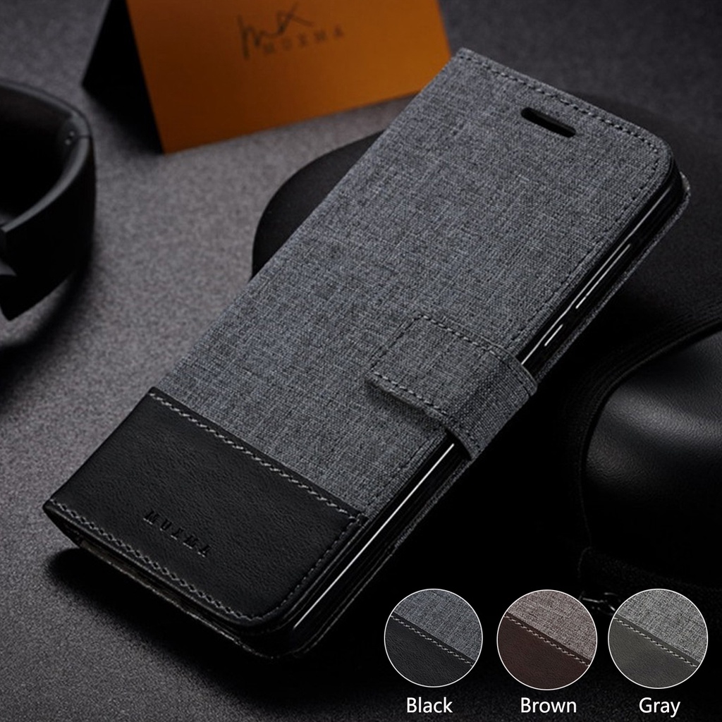 เคสฝาพับ เคสเปิดปิด Case for Xiaomi 13 13T 12T 12x 12s Mi 11 Lite 5G NE Redmi Note 13 Pro+ Plus 12 11 11S 10 2022 10S POCO M6 4G M5s X6 X5 X4 F5 F6 Pro 5G เคสโทรศัพท์หนัง PU ผสมซิลิโคน TPU นิ่ม ฝาพับ พร้อมช่องใส่บัตร สําหรับ Canvas Leather Flip Cover