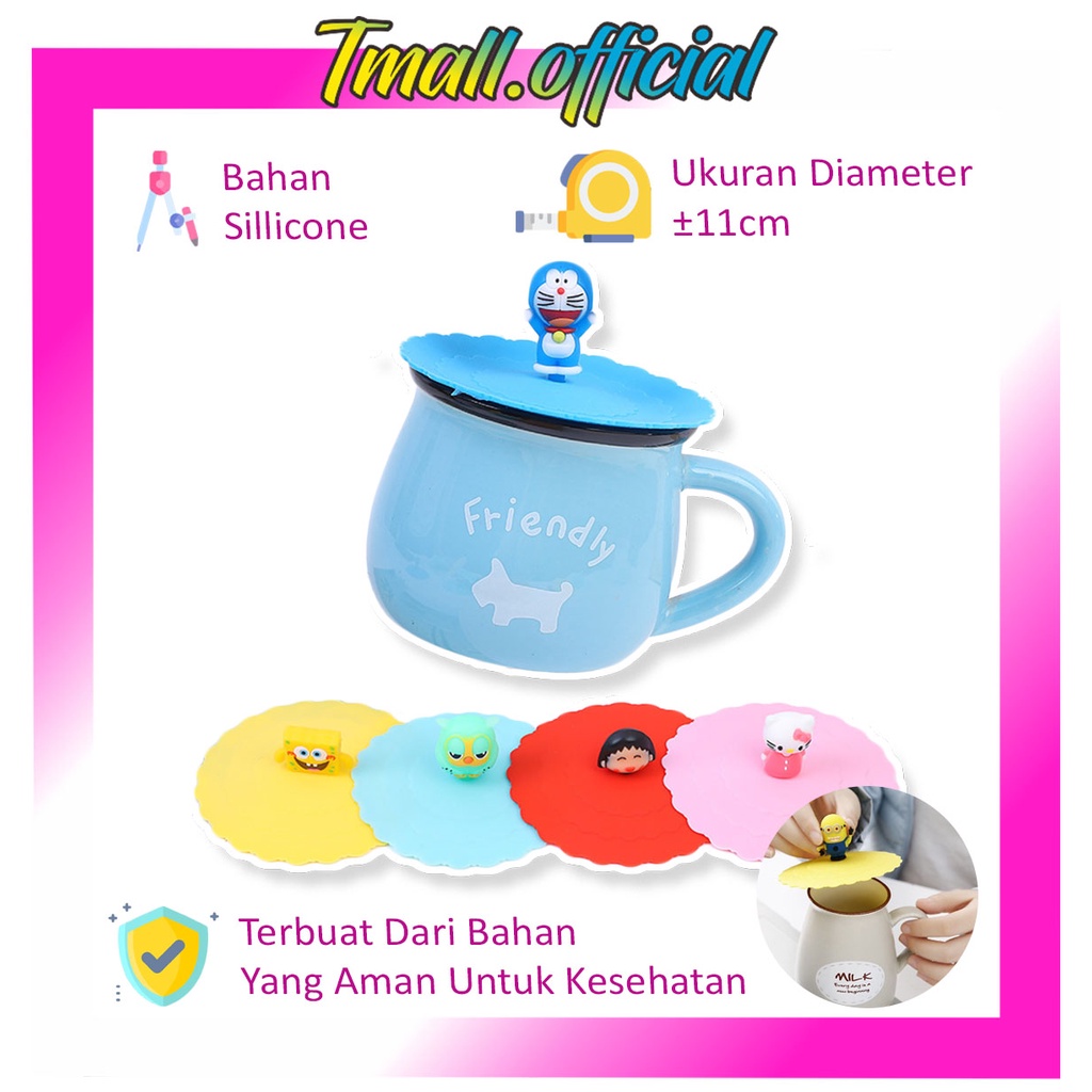 TMALL Silicone Cup & Cup Lid Character R872