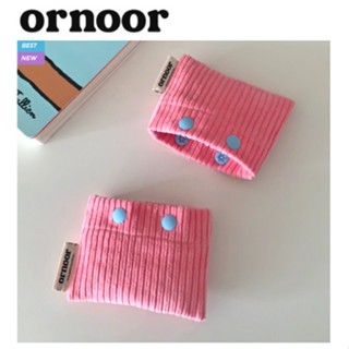 [ORNOOR] ผ้าลูกฟูก ขนาดเล็ก สําหรับใส่บัตร สีชมพู