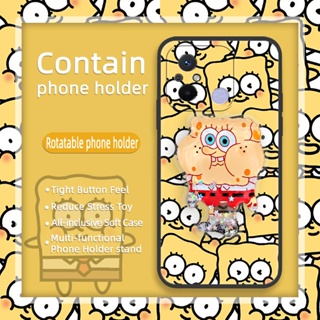 Dirt-resistant Original Phone Case For Redmi 12C glisten Cartoon TPU Fashion Design phone stand holder Shockproof armor case