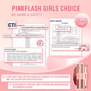 Pinkflash Ombrelips 2 In 1 ลิปสติก เนื้อแมตต์กํามะหยี่ 14 สี ติดทนนาน