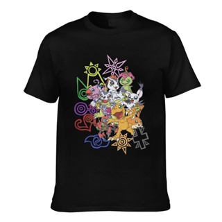 New Arrival Vintage Digimon And Crests Nostalgic Anime Funny MenS T-Shirts Multi-Color Optional_08