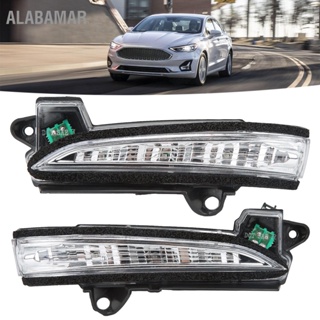 ALABAMAR กระจกมองหลังไฟเลี้ยวพลาสติกเปลี่ยนไฟเลี้ยวสำหรับ Ford Fusion 2013-2020