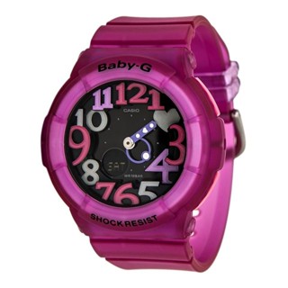 Casio Baby-G นาฬิกาผู้หญิง สายเรซิ่น Neon Illuminator POP COLOR รุ่น BGA-131-4B4DR (Pink)