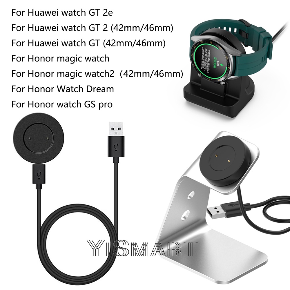 สายชาร์จ USB สําหรับ Huawei Watch GT 2 / 2e สําหรับ Honor Magic Watch 2 / GS pro Smart Watch แท่นชาร์จแม่เหล็ก
