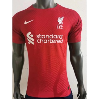 เสื้อกีฬาแขนสั้น ลายทีมชาติฟุตบอล Liverpool 22 23 season คุณภาพสูง เหมาะกับใส่กลางแจ้ง