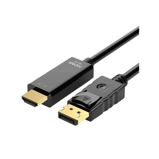 ใหม่ล่าสุด! ของแท้! มีรับประกัน! 4K*2K Display Port DP Male to HDMI Male Converter for HDTV 1.8M 3M Black