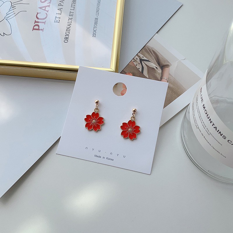 【พร้อมส่ง! ! ! 】B04 จี้โลหะ รูปดอกไม้น้อยน่ารัก แฮนด์เมด ขนาดเล็ก สําหรับทําเครื่องประดับ ต่างหู สร้อยข้อมือ diy