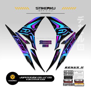 สติกเกอร์ติดตกแต่งคอลเลอร์ 135 EX 3rd GRUNGE Edition JUPITER mx135 135 lc135 RC STRIPING STICKER STOCK DECAL STICKER Variation 2010-2015 mx135 ex2 GRUNGE