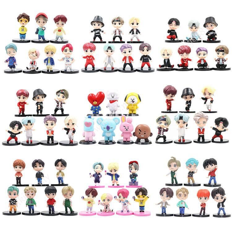 ฟิกเกอร์โมเดลตุ๊กตา Bts Jung Kook V Jimin J Hope Suga Jin Rm Articulado Action 7 ชิ้น ต่อชุด