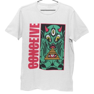 เสื้อยืด Unisex Conceive Demon T-Shirt ใส่สบายแบรนด์ Khepri 100%cotton comb