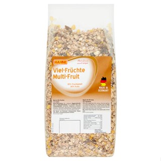 ฮาทเน่มูสลี่ผลไม้ไม่มีน้ำตาล FRUIT 1000ก.HAHNE MULTIMUESLI 1000G